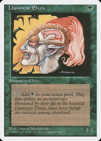 Llanowar Elves [Fourth Edition] | Tabernacle Games