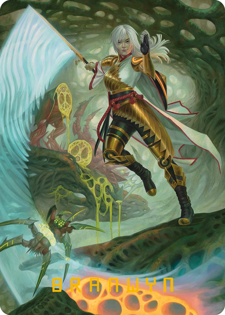 The Eternal Wanderer Art Card (Gold-Stamped Signature) [Phyrexia: All Will Be One Art Series] | Tabernacle Games