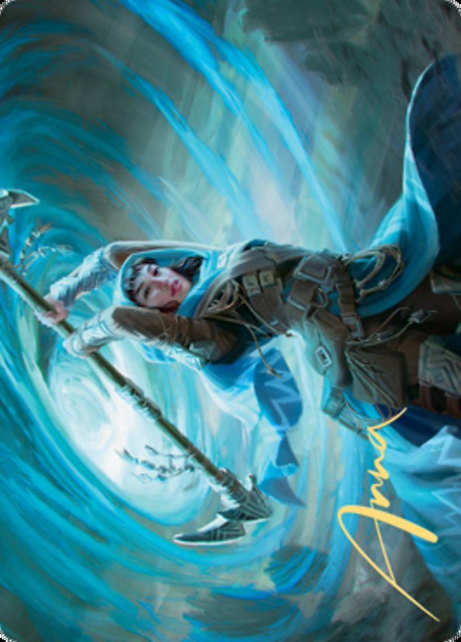 Sea Gate Stormcaller Art Card (Gold-Stamped Signature) [Zendikar Rising Art Series] | Tabernacle Games