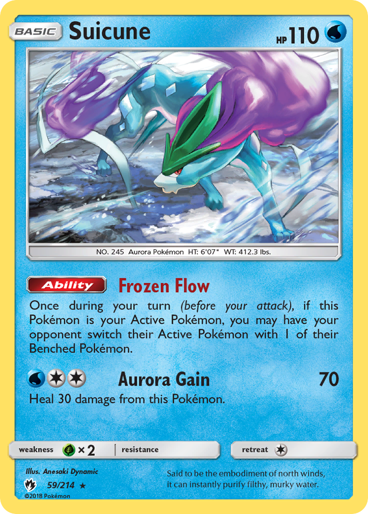 Suicune (59/214) [Sun & Moon: Lost Thunder] | Tabernacle Games
