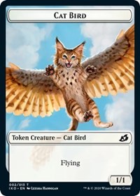 Cat Bird // Human Soldier (004) Double-sided Token [Ikoria: Lair of Behemoths Tokens] | Tabernacle Games