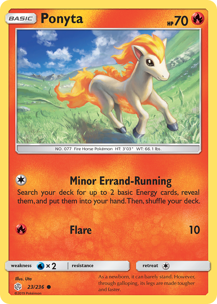 Ponyta (23/236) [Sun & Moon: Cosmic Eclipse] | Tabernacle Games