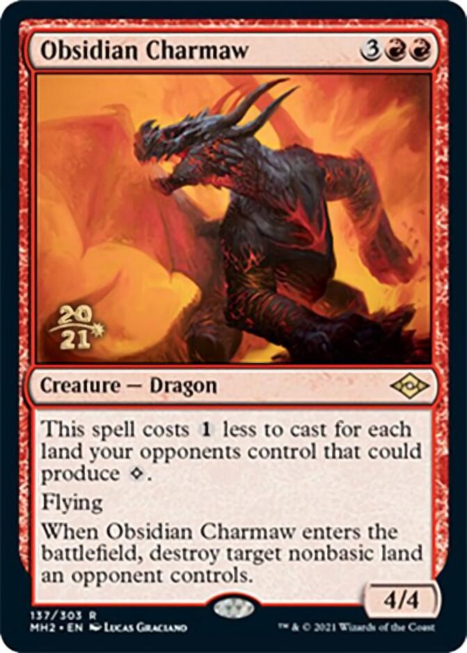 Obsidian Charmaw [Modern Horizons 2 Prerelease Promos] | Tabernacle Games