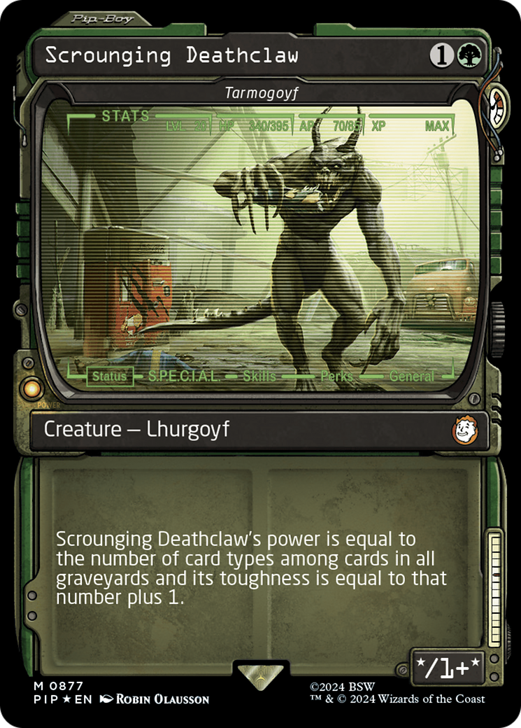 Scrounging Deathclaw - Tarmogoyf (Showcase) (Surge Foil) [Fallout] | Tabernacle Games