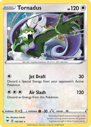 Tornadus (142/185) (Cosmos Holo) [Sword & Shield: Vivid Voltage] | Tabernacle Games