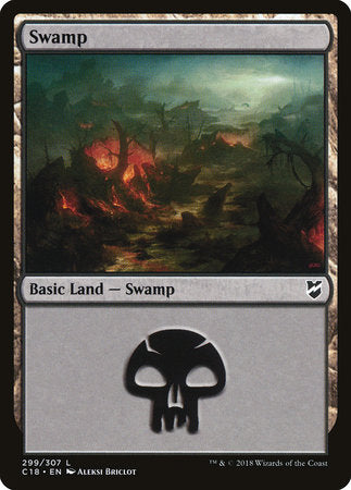 Swamp (299) [Commander 2018] | Tabernacle Games