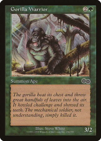 Gorilla Warrior [Urza's Saga] | Tabernacle Games