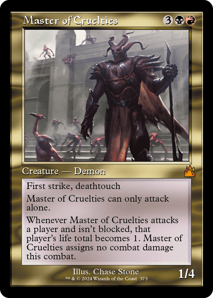 Master of Cruelties (Retro Frame) [Ravnica Remastered] | Tabernacle Games