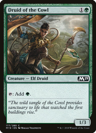 Druid of the Cowl [Core Set 2019] | Tabernacle Games