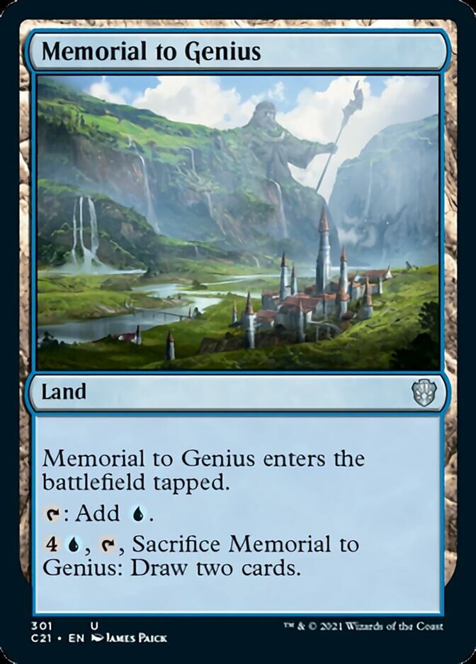 Memorial to Genius [Commander 2021] | Tabernacle Games