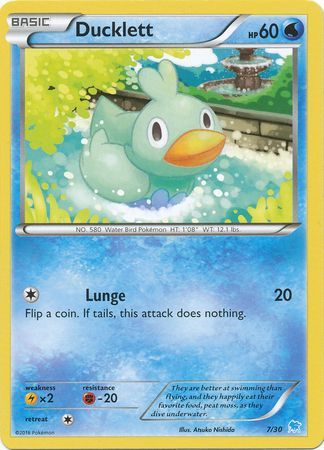 Ducklett (7/30) [XY: Trainer Kit 3 - Suicune] | Tabernacle Games