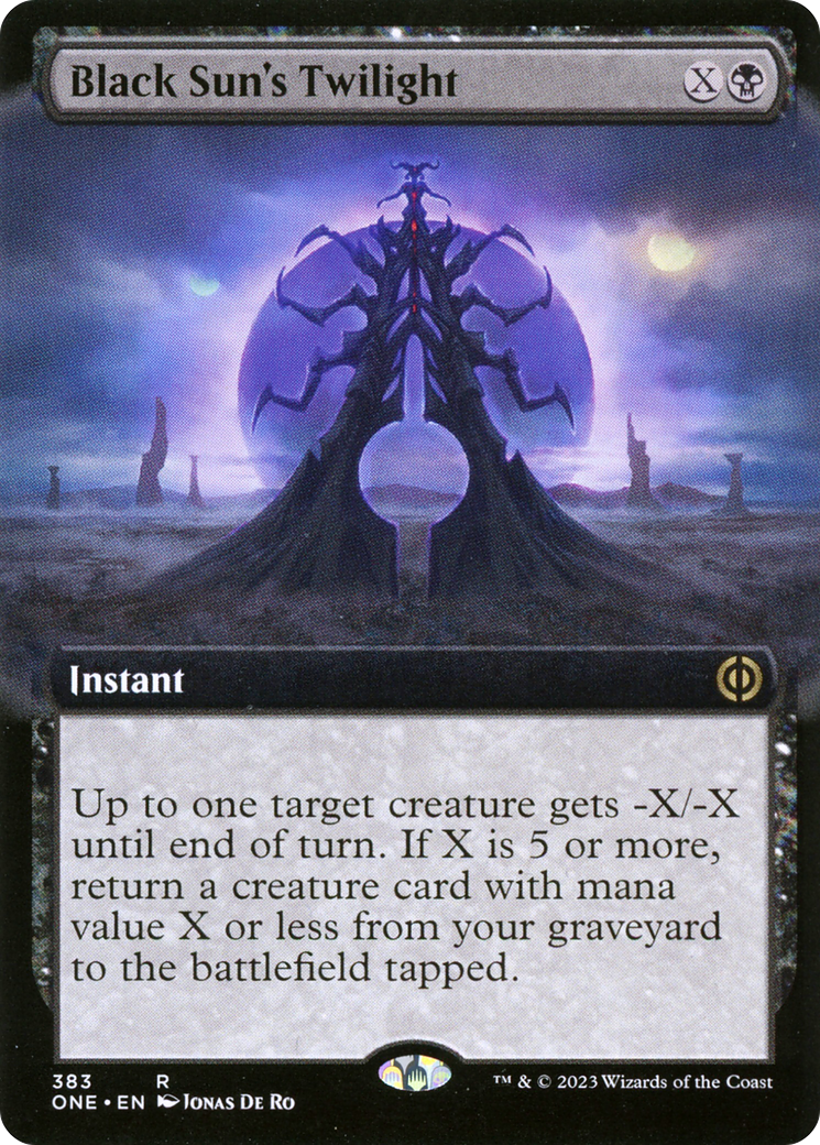 Black Sun's Twilight (Extended Art) [Phyrexia: All Will Be One] | Tabernacle Games