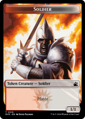 Bird // Soldier Double-Sided Token [Ravnica Remastered Tokens] | Tabernacle Games