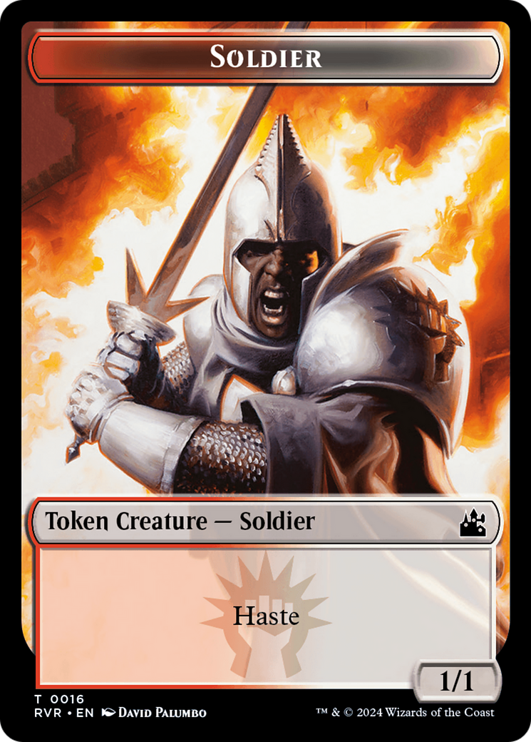 Soldier Token [Ravnica Remastered Tokens] | Tabernacle Games