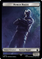 Human Rogue // Beast Double-Sided Token [Doctor Who Tokens] | Tabernacle Games