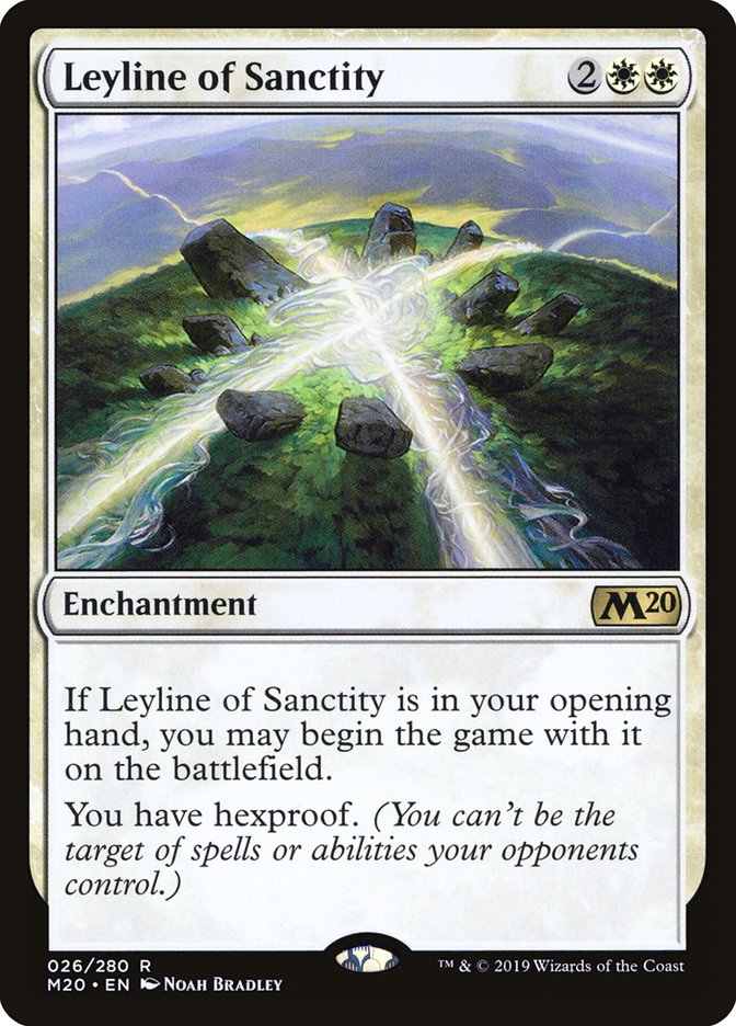 Leyline of Sanctity [Core Set 2020] | Tabernacle Games