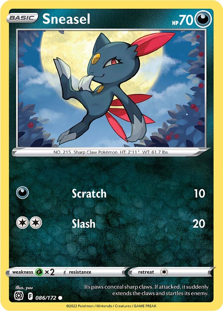 Sneasel (086/172) [Sword & Shield: Brilliant Stars] | Tabernacle Games