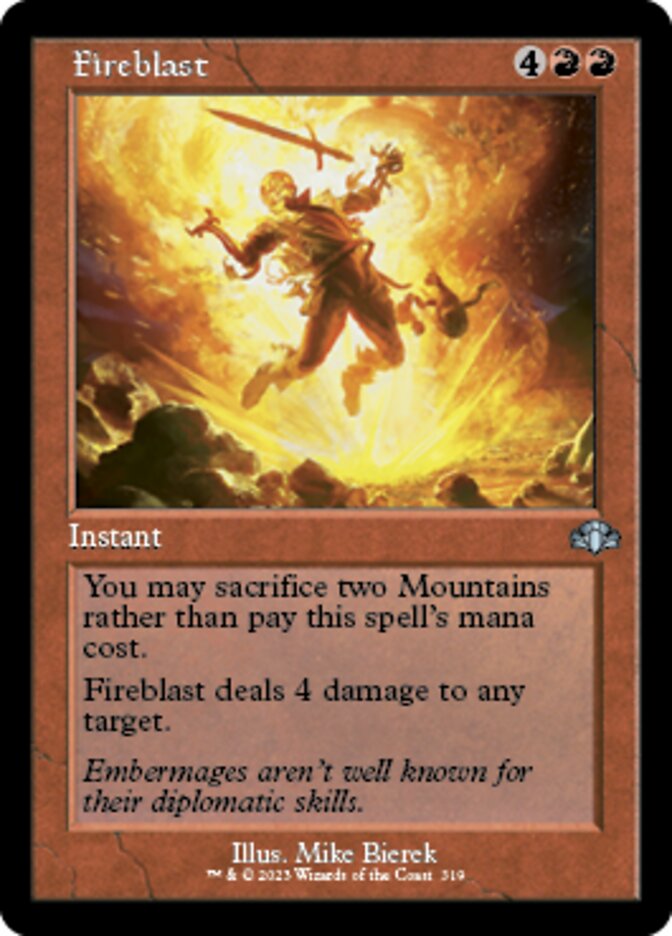 Fireblast (Retro) [Dominaria Remastered] | Tabernacle Games