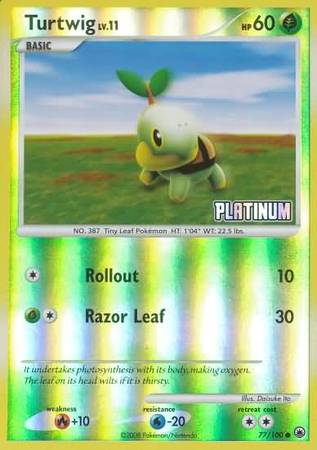 Turtwig (77/100) [Burger King Promos: 2009 Collection] | Tabernacle Games