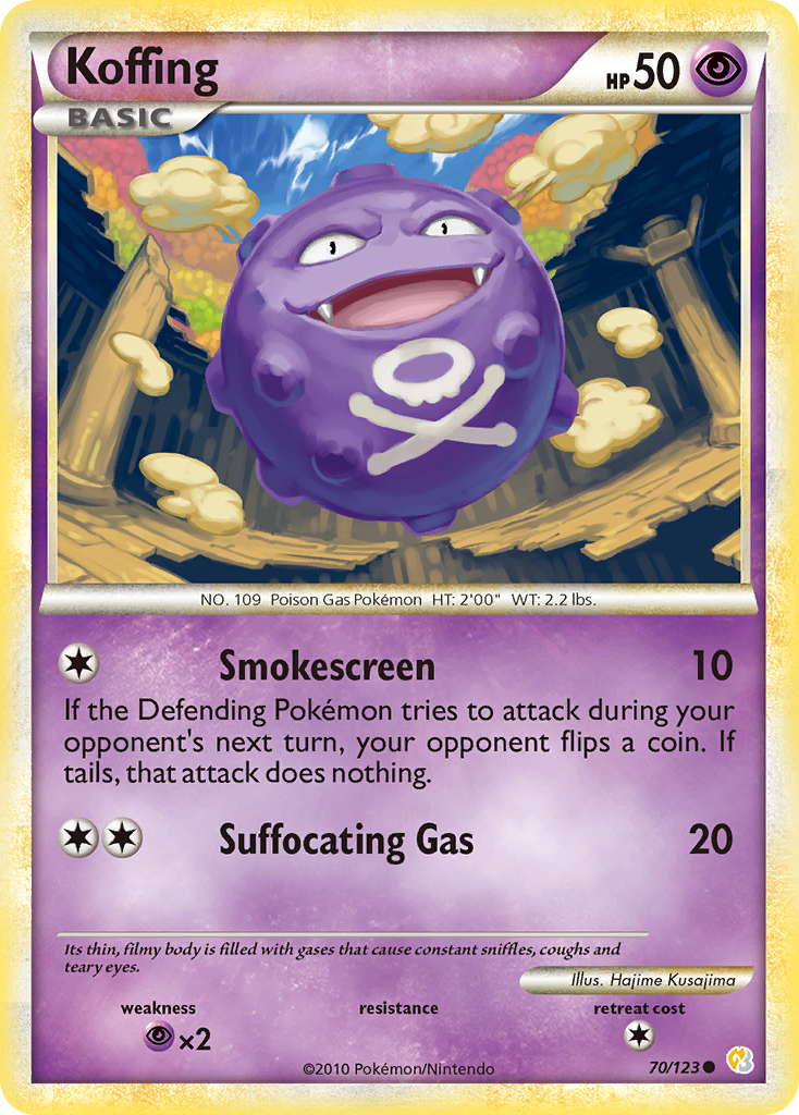 Koffing (70/123) [HeartGold & SoulSilver: Base Set] | Tabernacle Games