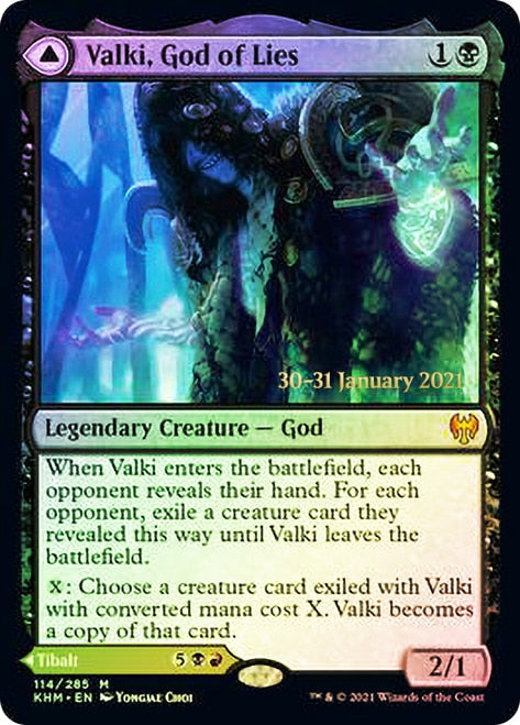 Valki, God of Lies // Tibalt, Cosmic Impostor  [Kaldheim Prerelease Promos] | Tabernacle Games