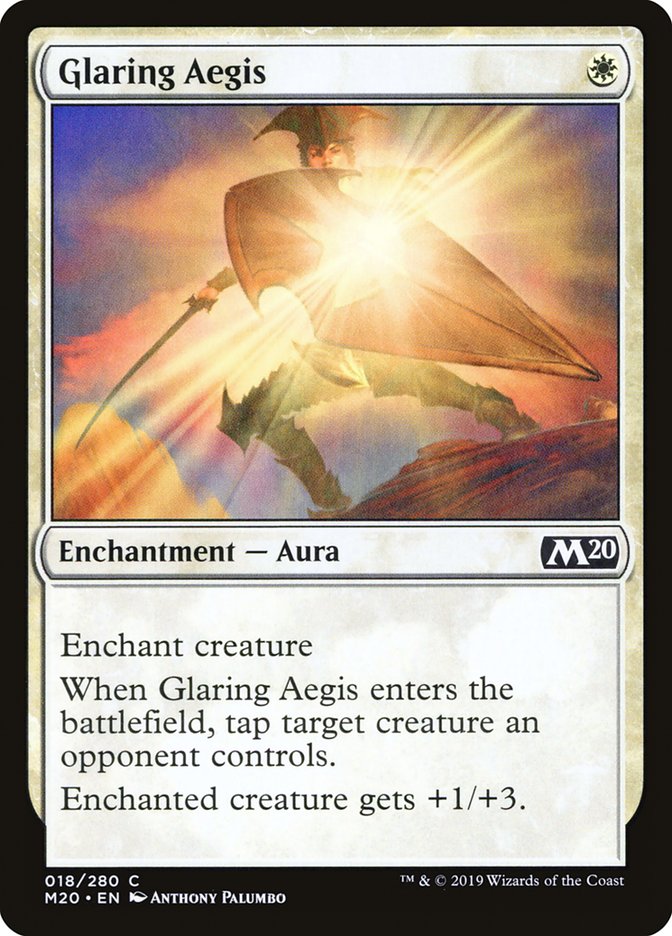Glaring Aegis [Core Set 2020] | Tabernacle Games