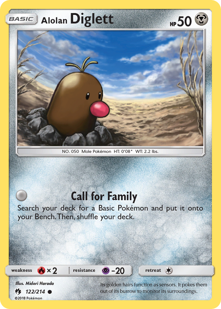 Alolan Diglett (122/214) [Sun & Moon: Lost Thunder] | Tabernacle Games