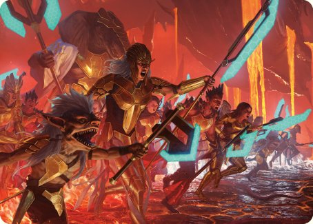 Roar of Resistance Art Card [Phyrexia: All Will Be One Art Series] | Tabernacle Games
