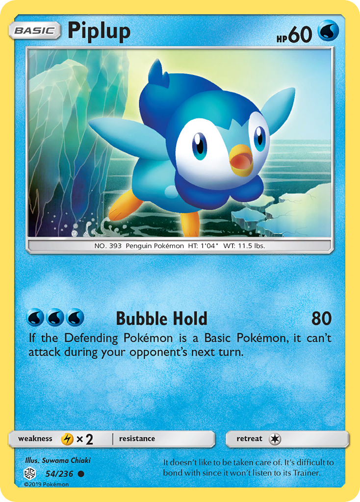 Piplup (54/236) [Sun & Moon: Cosmic Eclipse] | Tabernacle Games