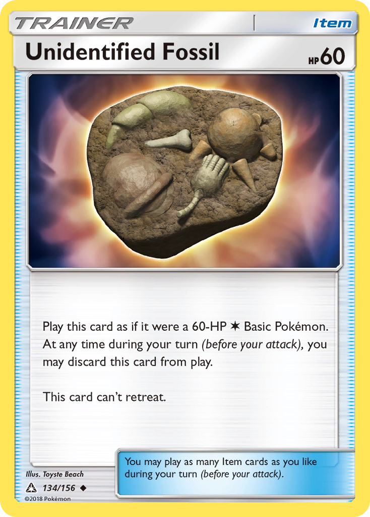 Unidentified Fossil (134/156) [Sun & Moon: Ultra Prism] | Tabernacle Games