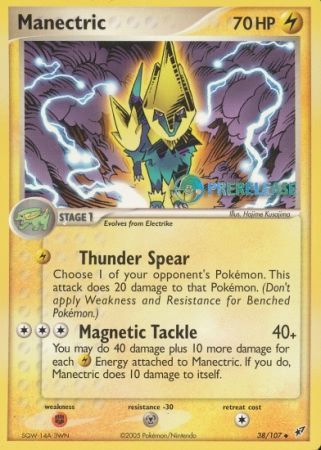 Manectric EX (38/107) (Deoxys Prerelease Promo) [Nintendo: Black Star Promos] | Tabernacle Games