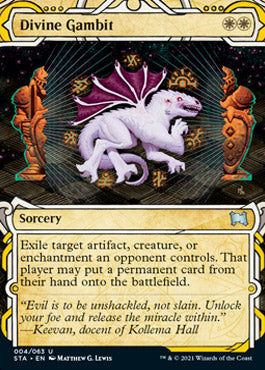 Divine Gambit (Etched Foil) [Strixhaven Mystical Archive] | Tabernacle Games