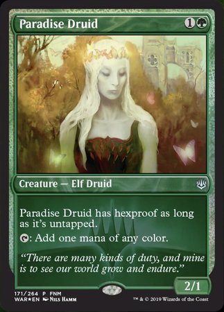 Paradise Druid [War of the Spark Promos] | Tabernacle Games