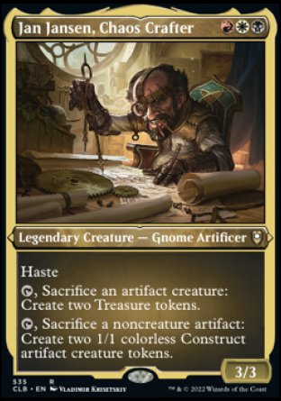 Jan Jansen, Chaos Crafter (Foil Etched) [Commander Legends: Battle for Baldur's Gate] | Tabernacle Games