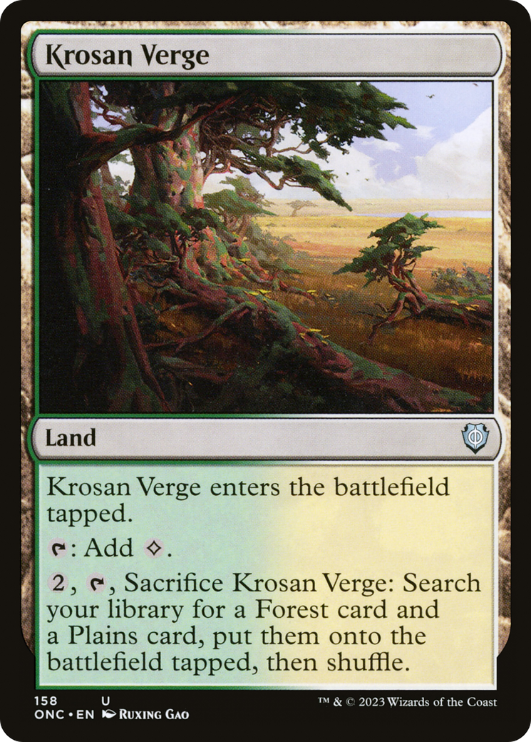 Krosan Verge [Phyrexia: All Will Be One Commander] | Tabernacle Games