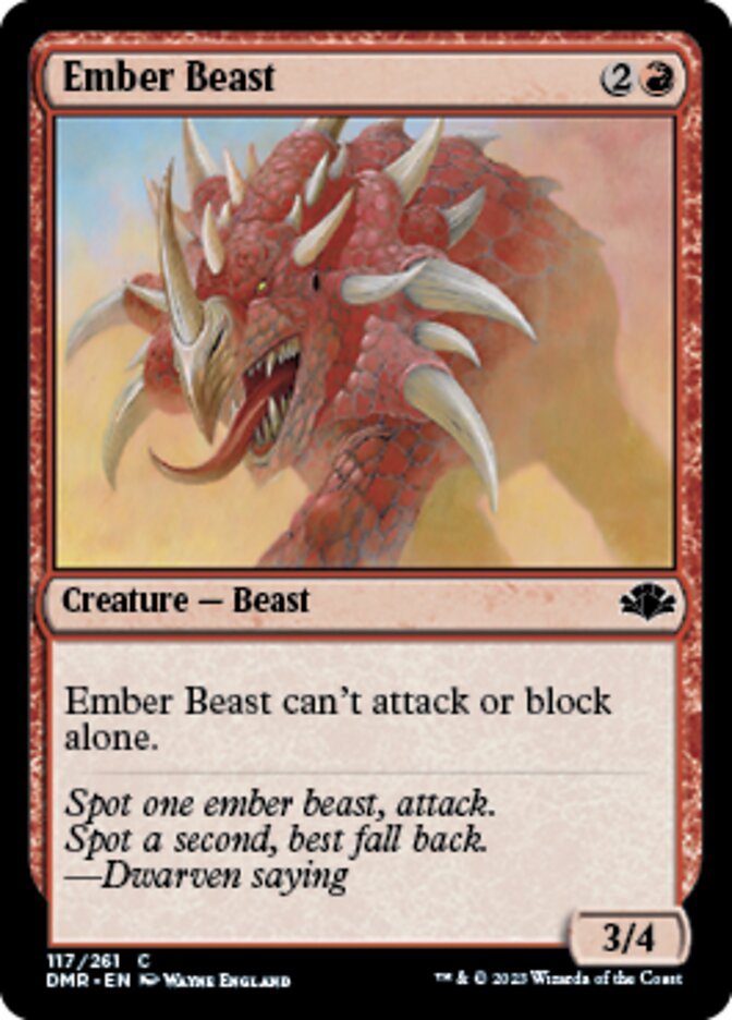 Ember Beast [Dominaria Remastered] | Tabernacle Games