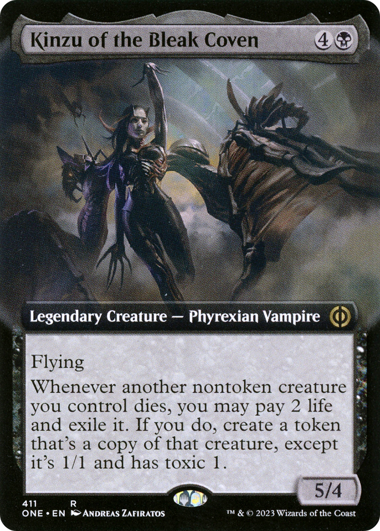 Kinzu of the Bleak Coven (Extended Art) [Phyrexia: All Will Be One] | Tabernacle Games