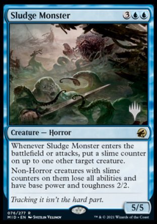 Sludge Monster (Promo Pack) [Innistrad: Midnight Hunt Promos] | Tabernacle Games