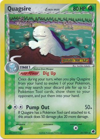 Quagsire (21/101) (Delta Species) (Stamped) [EX: Dragon Frontiers] | Tabernacle Games