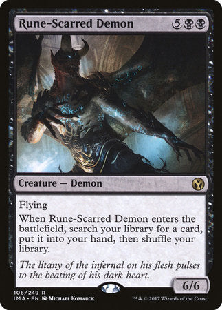 Rune-Scarred Demon [Iconic Masters] | Tabernacle Games