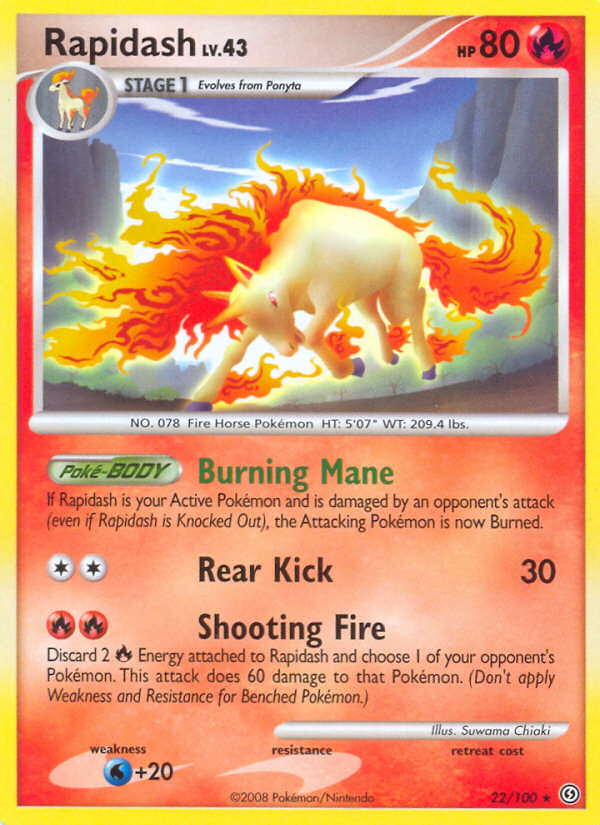 Rapidash (22/100) [Diamond & Pearl: Stormfront] | Tabernacle Games