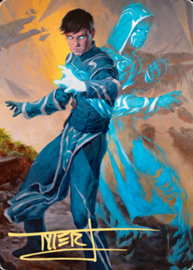 Jace, Mirror Mage 1 Art Card (Gold-Stamped Signature) [Zendikar Rising Art Series] | Tabernacle Games