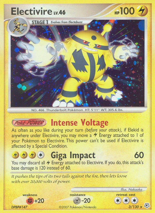 Electivire (3/130) [Diamond & Pearl: Base Set] | Tabernacle Games