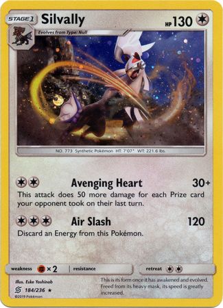 Silvally (184/236) (Cosmos Holo) [Sun & Moon: Unified Minds] | Tabernacle Games