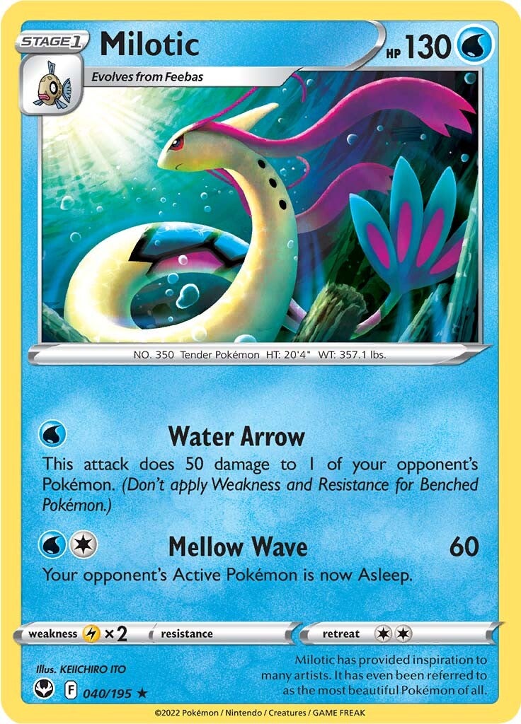 Milotic (040/195) [Sword & Shield: Silver Tempest] | Tabernacle Games