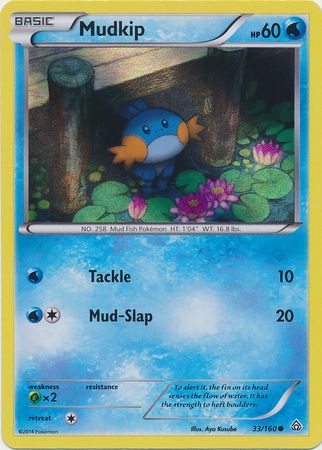 Mudkip (33/160) (Sheen Holo) [XY: Primal Clash] | Tabernacle Games