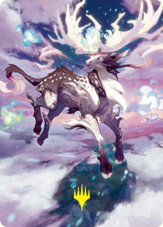 Hinata, Dawn-Crowned Art Card (Gold-Stamped Signature) [Kamigawa: Neon Dynasty Art Series] | Tabernacle Games