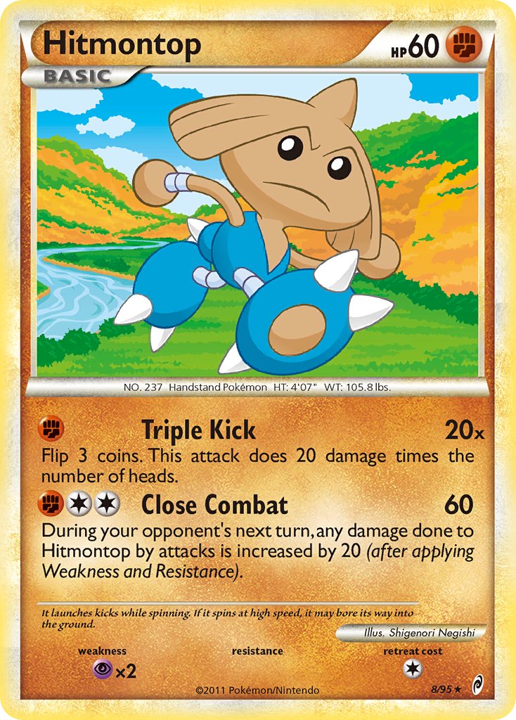 Hitmontop (8/95) (Theme Deck Exclusive) [HeartGold & SoulSilver: Call of Legends] | Tabernacle Games