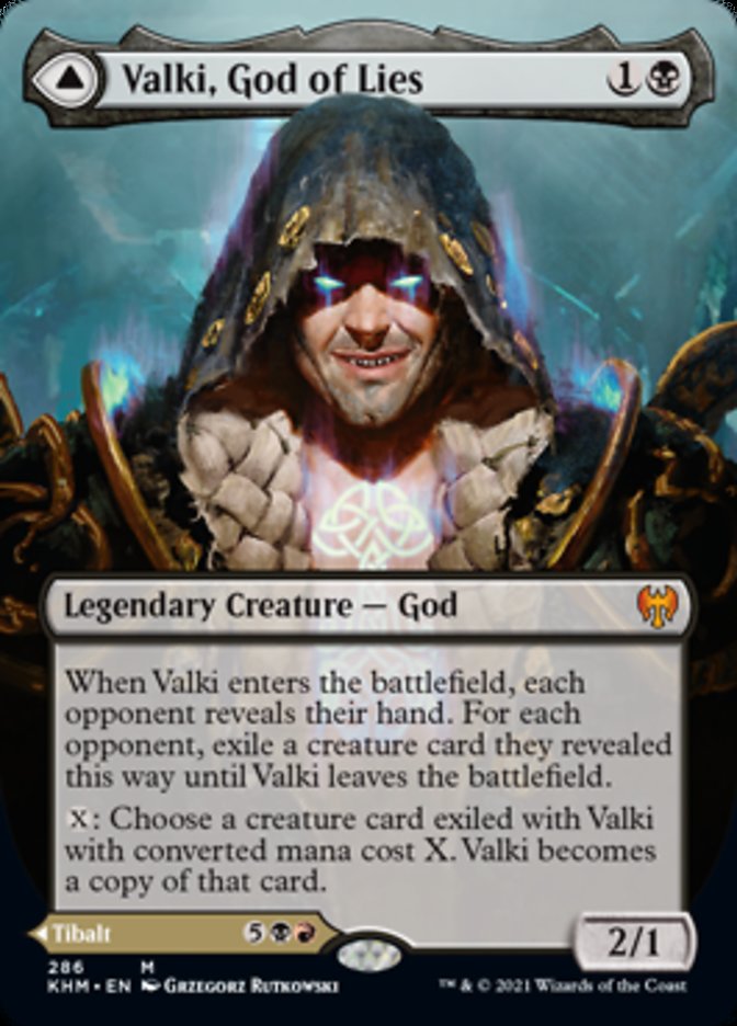 Valki, God of Lies // Tibalt, Cosmic Impostor (Borderless) [Kaldheim] | Tabernacle Games