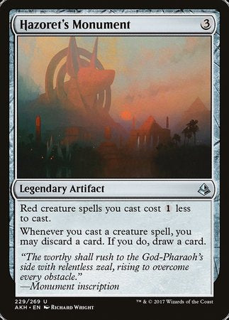 Hazoret's Monument [Amonkhet] | Tabernacle Games